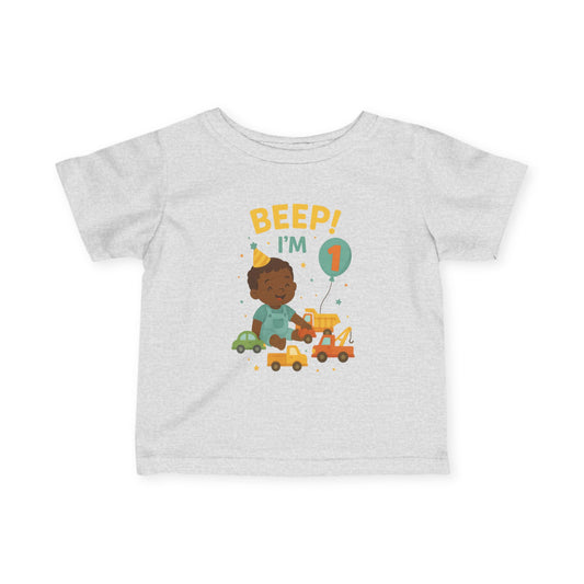 Toddler Tee with Toy Cars and Trucks - African-American Child