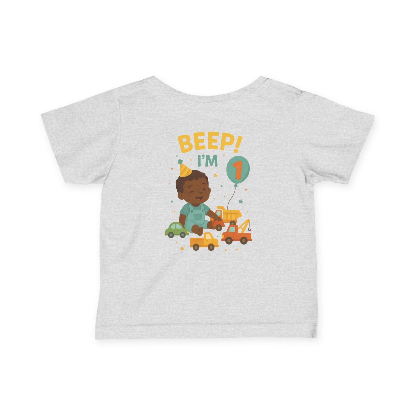 Toddler Tee with Toy Cars and Trucks - African-American Child